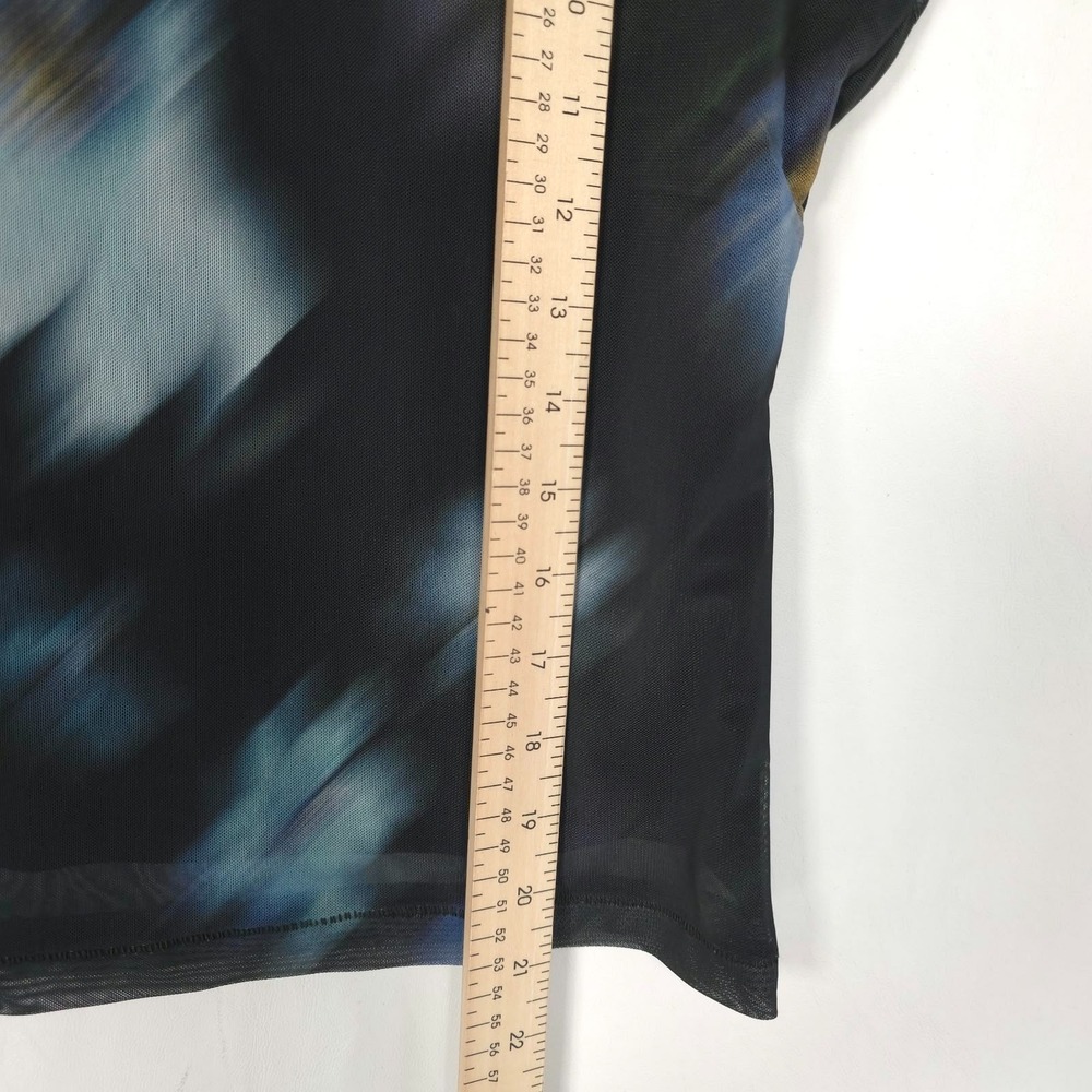 RAG & BONE Women's New Top Blouse SMALL ALIYAH Mock Neck Multicolor RE5825FT10W - Picture 4 of 12